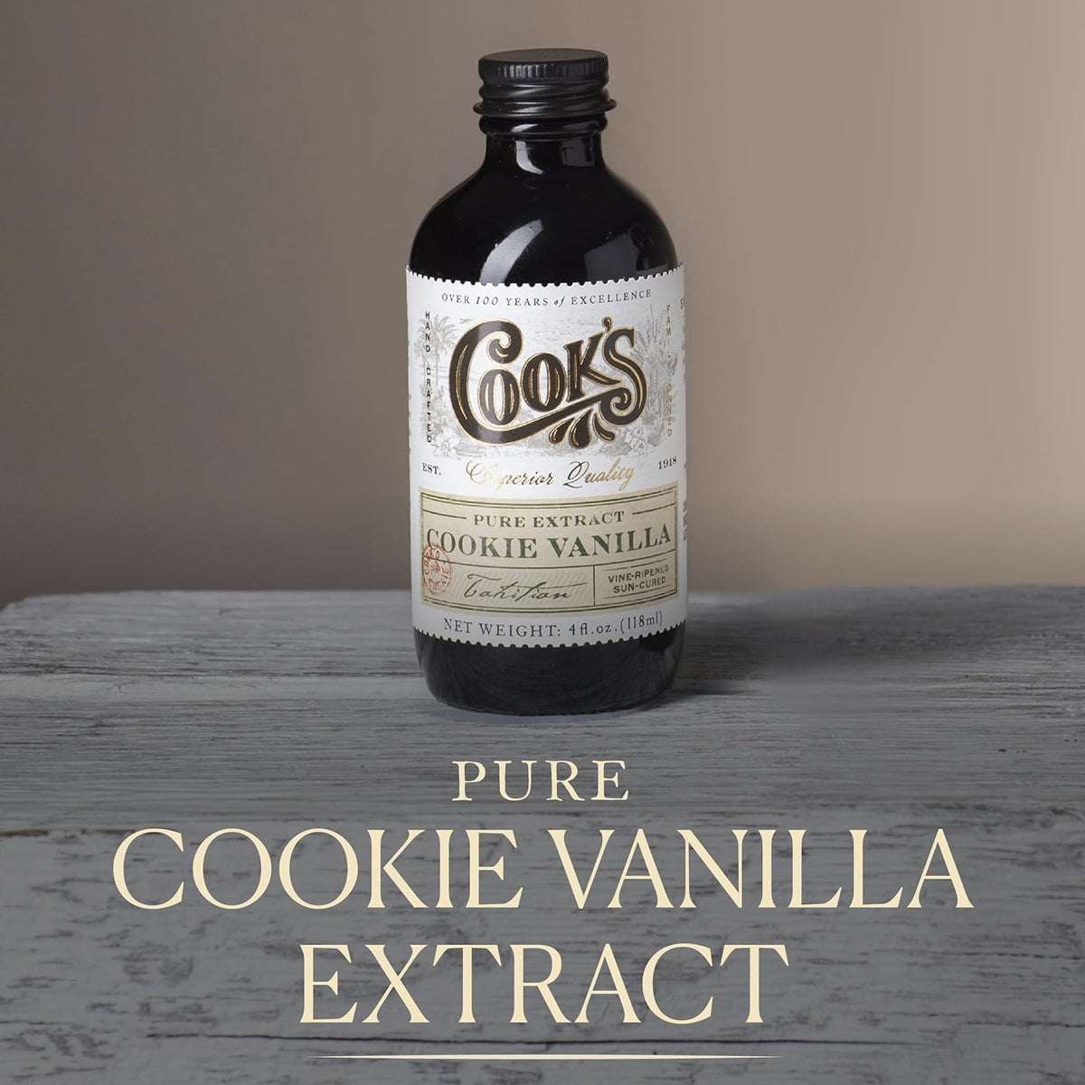 Cook's, Choice Premium Quality Pure Cookie Vanilla Extract, 4 oz