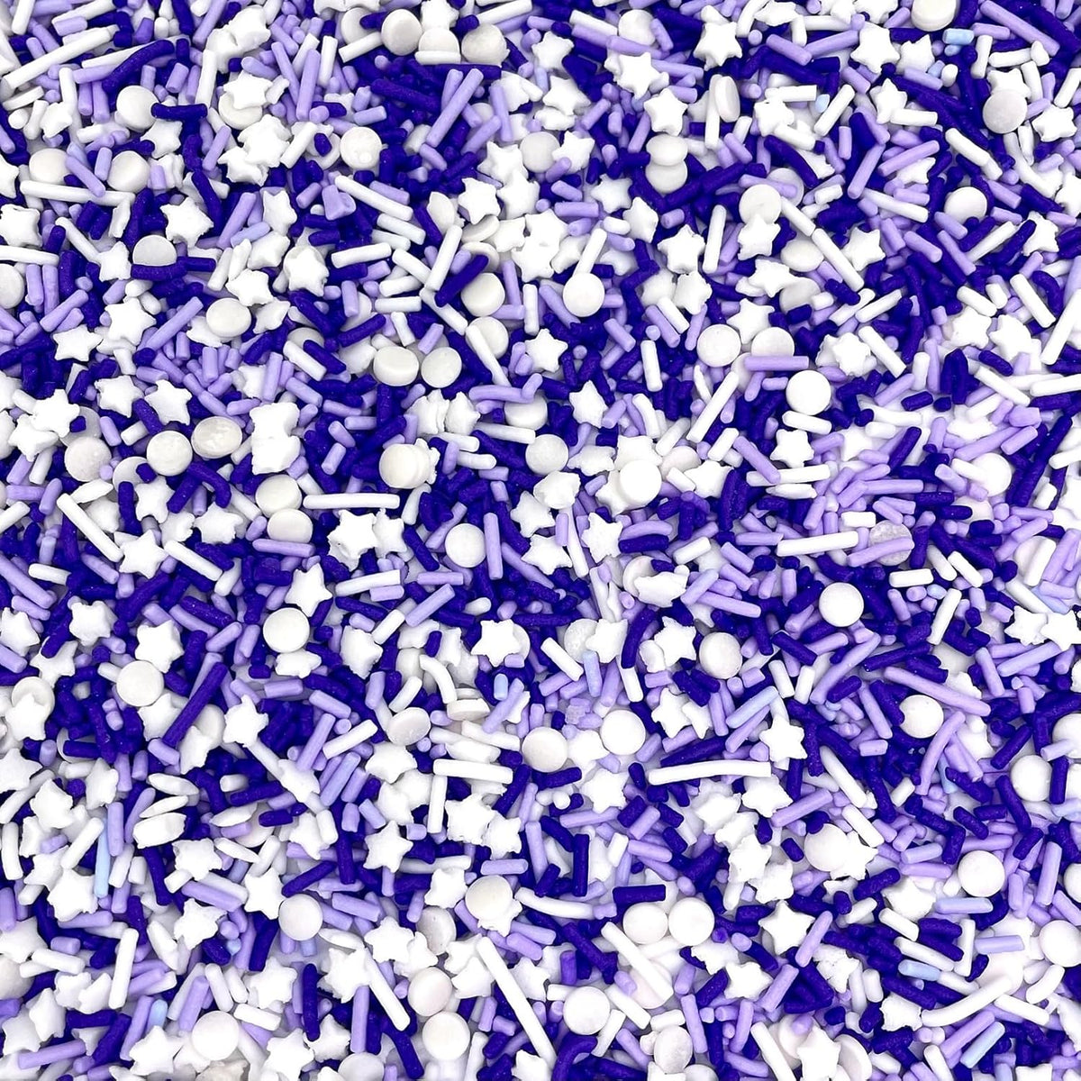 Manvscakes Sprinkles- Edible Cake and Cupcake Sprinkles with Assorted Shapes and Sizes, Purple Sprinkle Mix for Cookies, Ice Cream, Cake and Cupcake Decorating