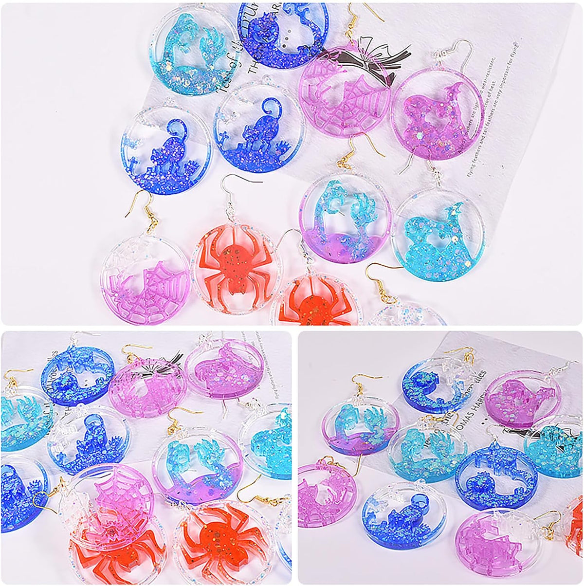 ABC Keychain Resin Mold - Clay Mold Set for Pendant Making, Jewelry Casting, Candle Making, 3D Crafting