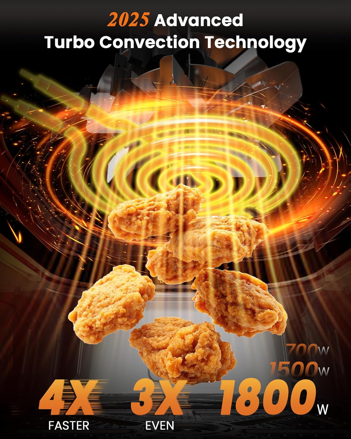 Nuwave Brio Plus Air Fryer 8 Qt, New & Improved, PFAS-FREE, 7 Digital One-Touch Cook Functions that AIR FRY, BAKE, ROAST, DEHYDRATE, TOAST, REHEAT, PREHEAT, 150 Presets, 50°F~400°F (Cream)