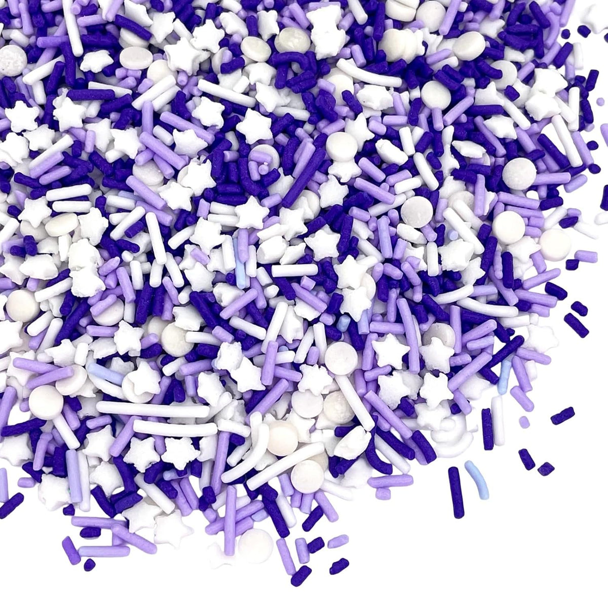 Manvscakes Sprinkles- Edible Cake and Cupcake Sprinkles with Assorted Shapes and Sizes, Purple Sprinkle Mix for Cookies, Ice Cream, Cake and Cupcake Decorating