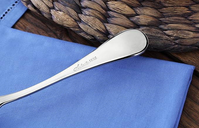 Artaste Rain 18/10 Stainless Steel (Silver (Set of 12), Dinner Spoon (7.5 Inch))
